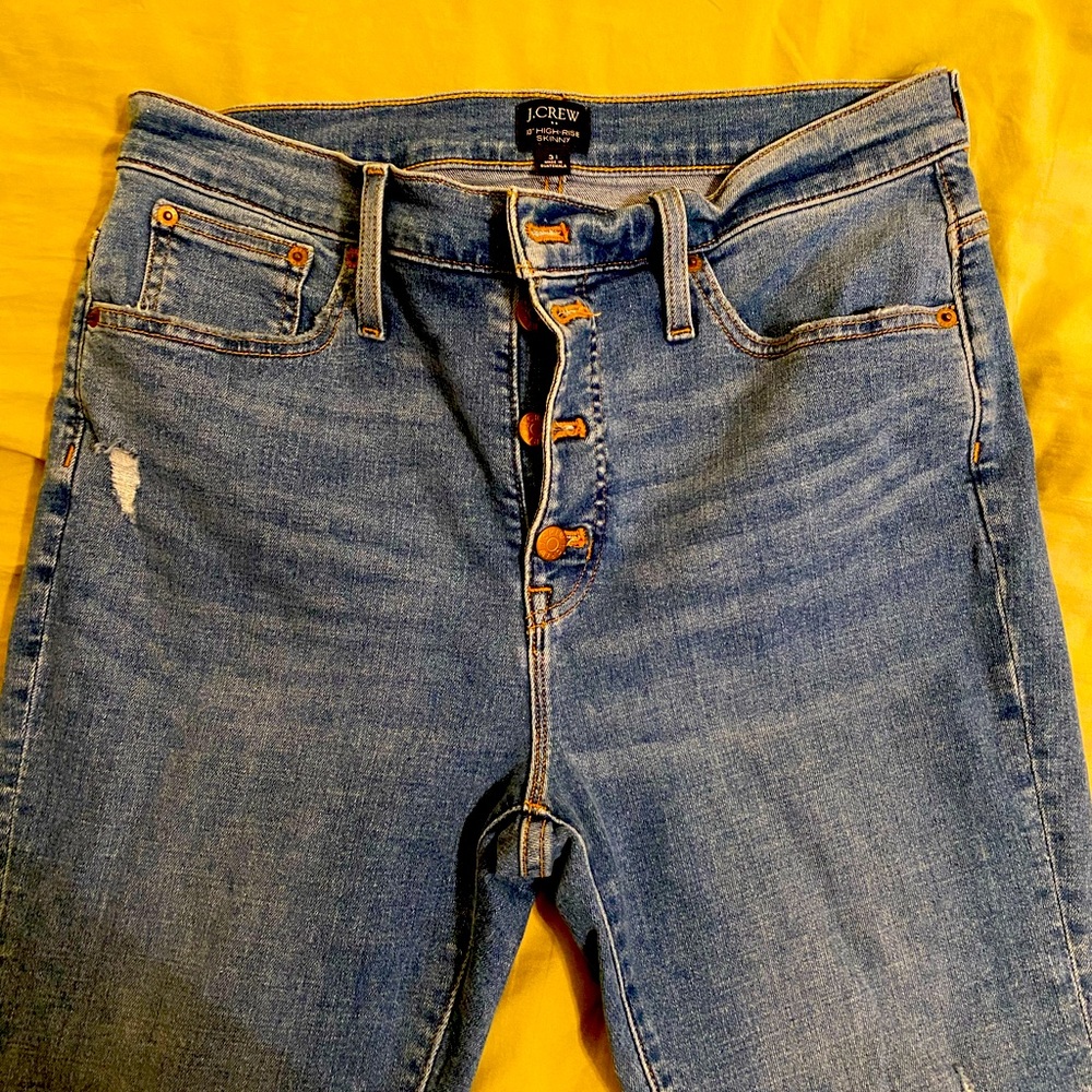 J Crew 10-inch high rise skinny jeans size 31